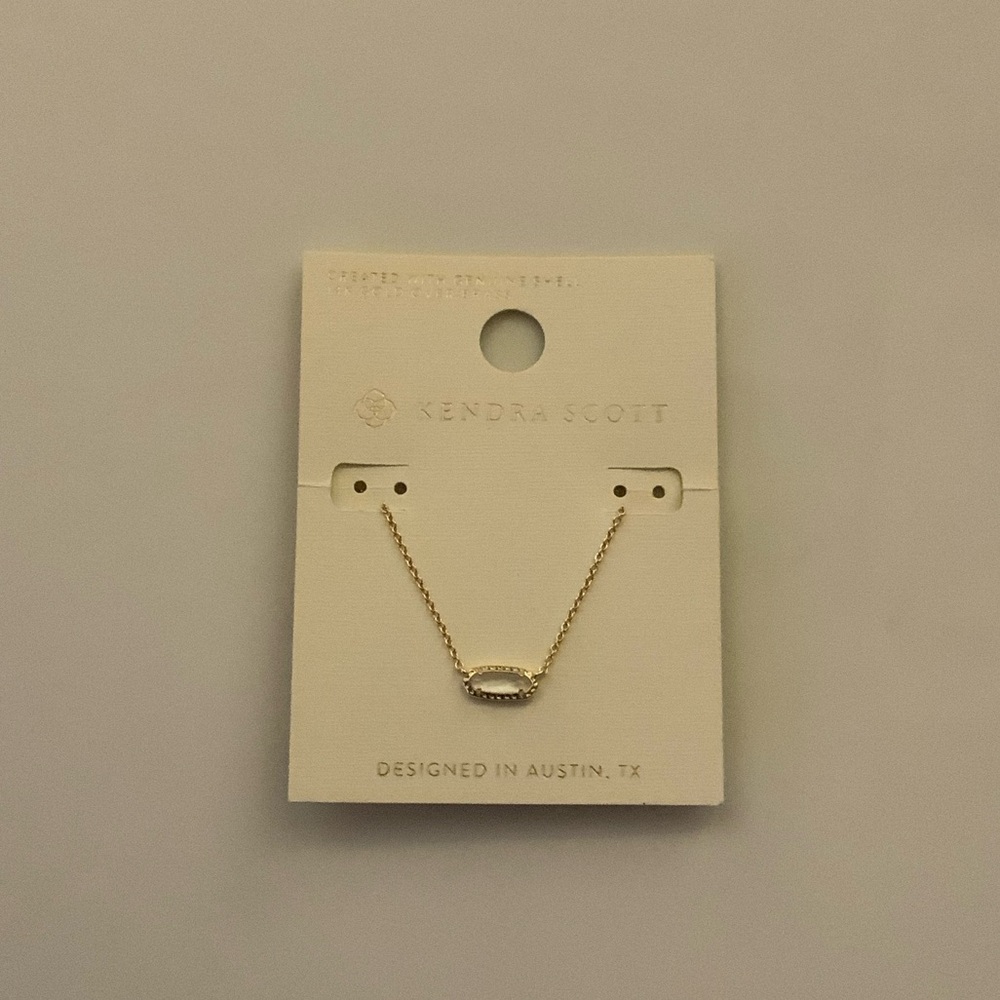 Kendra Scott Gold and Pearl Pendant Necklace